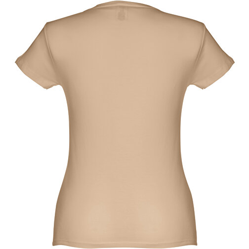 THC SOFIA. Tailliertes Damen-T-Shirt , hellbraun, 100% Baumwolle, S, 60,00cm x 1,00cm x 41,00cm (Länge x Höhe x Breite), Bild 2