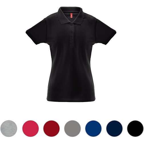 THC BERLIN WOMEN. Damen Poloshirt , burgunder, Baumwolle und Polyester, XL, 52,00cm x 1,00cm x 68,00cm (Länge x Höhe x Breite), Bild 4