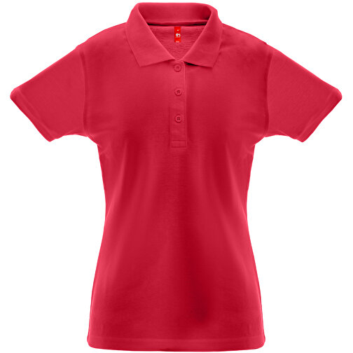 THC BERLIN WOMEN. Damen Poloshirt , rot, Baumwolle und Polyester, XL, 52,00cm x 1,00cm x 68,00cm (Länge x Höhe x Breite), Bild 1
