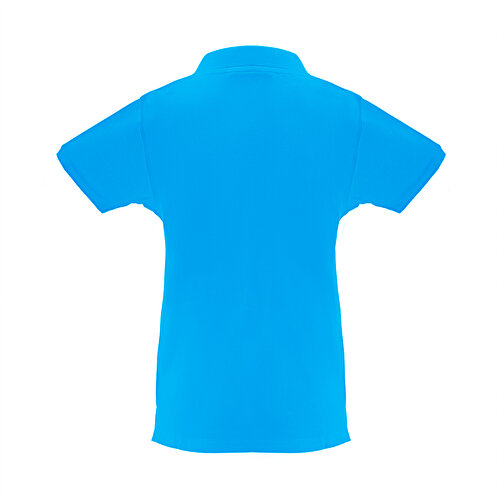 THC MONACO WOMEN. Damen Poloshirt , wasserblau, Baumwolle, S, 62,00cm x 1,00cm x 43,00cm (Länge x Höhe x Breite), Bild 2