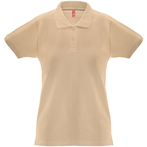 THC MONACO WOMEN. Damen Poloshirt , hellbraun, Baumwolle, XL, 68,00cm x 1,00cm x 52,00cm (Länge x Höhe x Breite), Bild 1