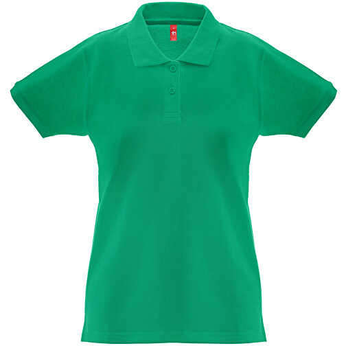 THC MONACO WOMEN. Damen Poloshirt , grün, Baumwolle, XL, 68,00cm x 1,00cm x 52,00cm (Länge x Höhe x Breite), Bild 1