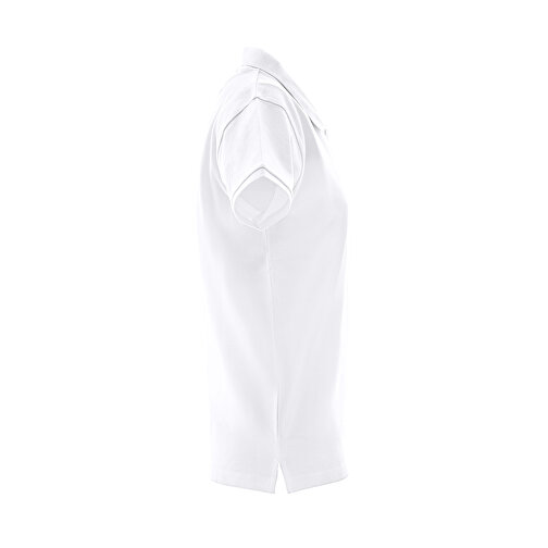 THC MONACO WOMEN WH. Kurzarm-Poloshirt Für Damen Aus Kardierter Baumwolle , weiß, Baumwolle, XL, 68,00cm x 1,00cm x 52,00cm (Länge x Höhe x Breite), Bild 3