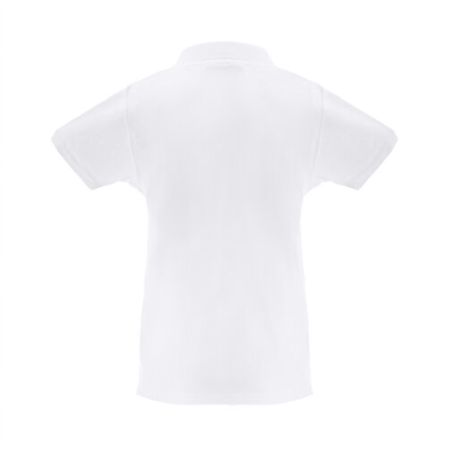 THC MONACO WOMEN WH. Kurzarm-Poloshirt Für Damen Aus Kardierter Baumwolle , weiß, Baumwolle, M, 64,00cm x 1,00cm x 46,00cm (Länge x Höhe x Breite), Bild 2