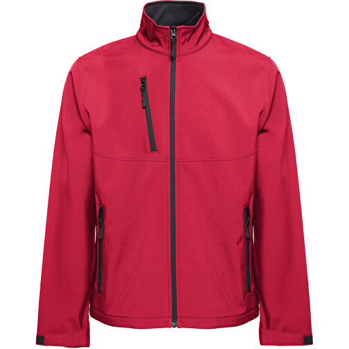 THC EANES. Softshell-Jacke (Unisex) Aus Polyester Und Elastan , rot, Polyester, M, 70,00cm x 1,00cm x 57,00cm (Länge x Höhe x Breite), Bild 1