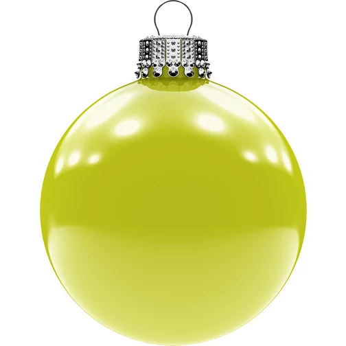 Petite boule de Noël 57 mm, couronne argentée, brillante, Image 1