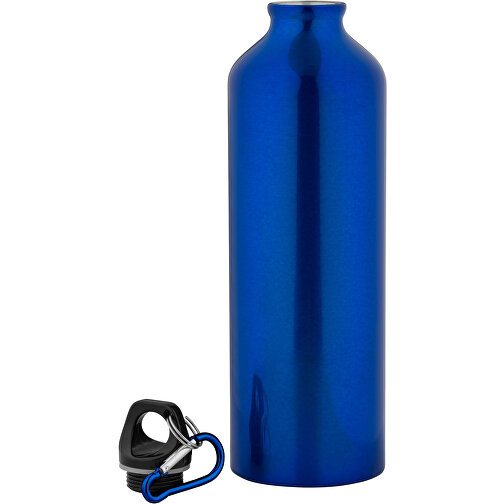 SIDEROT. Aluminium-Sportflasche Mit Karabiner 750 Ml , königsblau, 1,00cm (Höhe), Bild 2