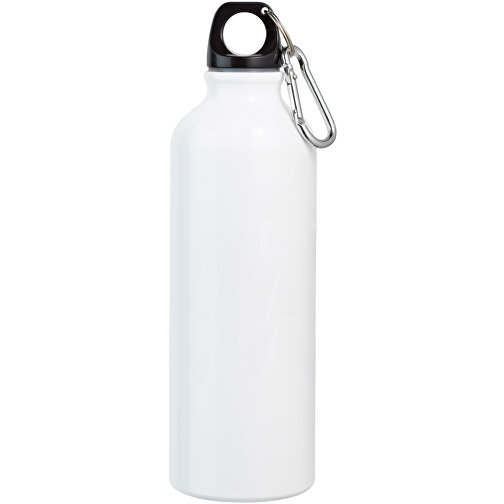 SIDEROT. Aluminium-Sportflasche Mit Karabiner 750 Ml , weiß, 1,00cm (Höhe), Bild 1