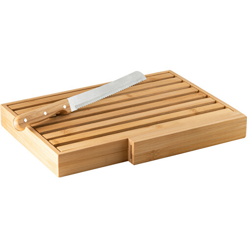 PASSARD. Brotbrett Mit Messer , natur, Bambus. Edelstahl, 1,00cm (Höhe), Bild 3