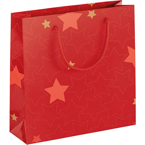 NARVIK. Tasche , rot, Bilderdruckpapier mit glänzender Plastifizierung: 170 g/m², 57,00cm (Höhe), Bild 2