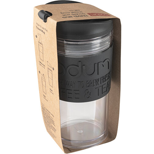 TRAVEL MUG 350. Reisebecher 350ml , schwarz, Kunststoff, , Bild 3