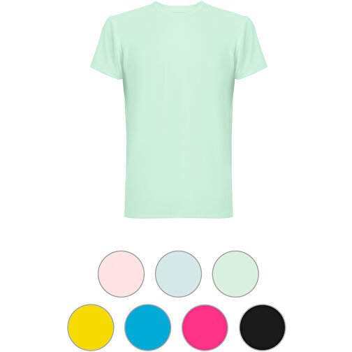 THC TUBE. T-Shirt Aus 100% Baumwolle , türkisgrün, Polyester. Elastan, S, 70,50cm x 1,00cm x 51,50cm (Länge x Höhe x Breite), Bild 4