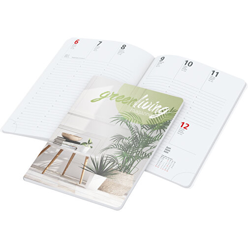 Bogkalender Prestige-Flexx grøn+blå inkl. 4C-Quality digital print, Billede 1