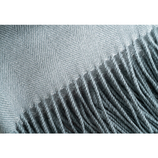 SMOOTH. Decke Aus 100% Acryl Mit Einem Band Für Personalisierungskarte , grau, 1,00cm (Höhe), Bild 4