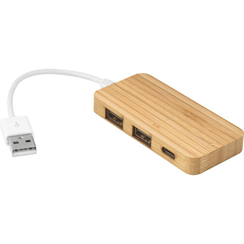 MOSER. HUB USB wykonany z bambusa, Obraz 1