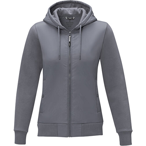 Darnell Hybridjacke Für Damen , stahlgrau, Dull cire 380T Woven 100% Nylon, 38 g/m2, Contrast fabric, Strick 60% Baumwolle, 40% Polyester, 345 g/m2, XS, , Bild 3