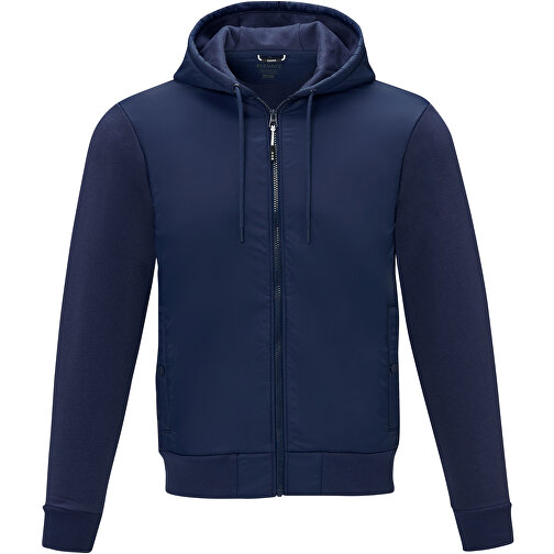 Darnell Hybridjacke Für Herren , navy, Dull cire 380T Woven 100% Nylon, 38 g/m2, Contrast fabric, Strick 60% Baumwolle, 40% Polyester, 345 g/m2, XXL, , Bild 3