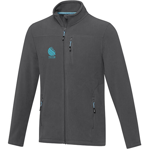 Amber GRS Recycelte Fleecejacke Für Herren , storm grey, Microfleece 100% GRS zertifiziertes recyceltes Polyester, 174 g/m2, XL, , Bild 2