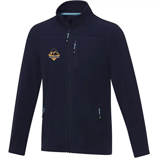Veste Amber pour homme en polaire recyclée GRS entièrement zippée, Image 2