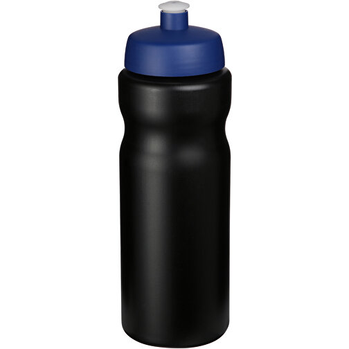 Baseline® Plus 650 Ml Sportflasche , blau / schwarz, HDPE Kunststoff, PP Kunststoff, 22,30cm (Höhe), Bild 1