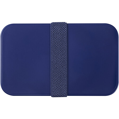 MIYO Doppel-Lunchbox , blau / weiß / blau, PP Kunststoff, 18,00cm x 11,30cm x 11,00cm (Länge x Höhe x Breite), Bild 6