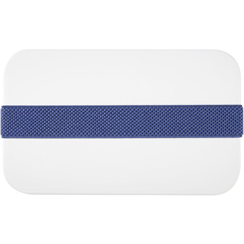 MIYO Lunchbox , weiss / blau, PP Kunststoff, 18,00cm x 6,00cm x 11,00cm (Länge x Höhe x Breite), Bild 5