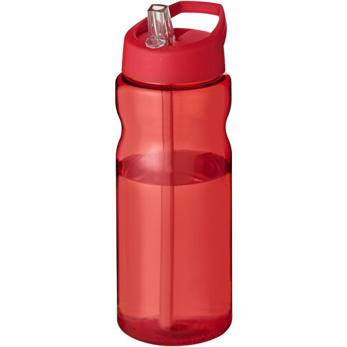 H2O Active® Eco Base 650 Ml Sportflasche Mit Ausgussdeckel , rot, PCR Kunststoff, 72% PP Kunststoff, 17% SAN Kunststoff, 11% PE Kunststoff, 21,80cm (Höhe), Bild 1