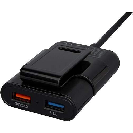 Caricabatterie per auto con 4 porte USB, tecnologia Quick Charge 3.0 ed estensione per i sedili post, Immagine 7