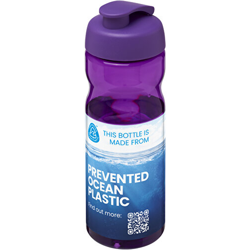 H2O Active® Eco Base 650 Ml Sportflasche Mit Klappdeckel , lila, PCR Kunststoff, PP Kunststoff, 22,10cm (Höhe), Bild 2