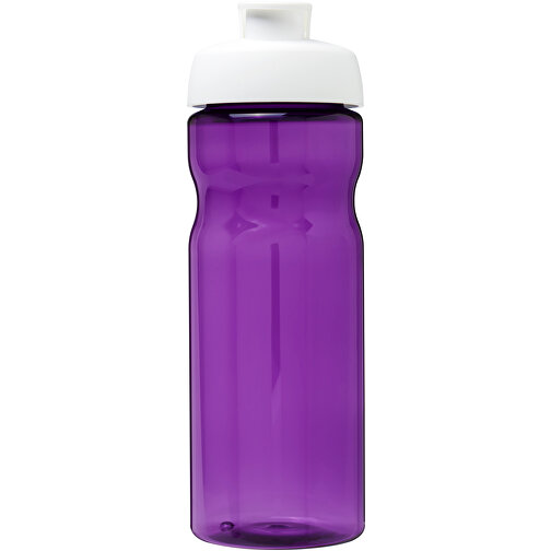 H2O Active® Eco Base 650 Ml Sportflasche Mit Klappdeckel , lila / weiss, PCR Kunststoff, PP Kunststoff, 22,10cm (Höhe), Bild 3