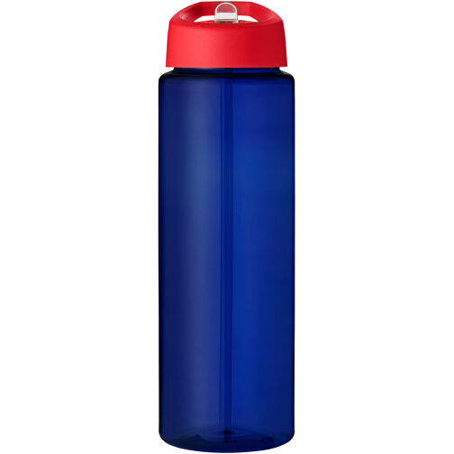H2O Active® Eco Vibe 850 Ml Sportflasche Mit Ausgussdeckel , blau / rot, PCR Kunststoff, 72% PP Kunststoff, 17% SAN Kunststoff, 11% PE Kunststoff, 24,20cm (Höhe), Bild 3
