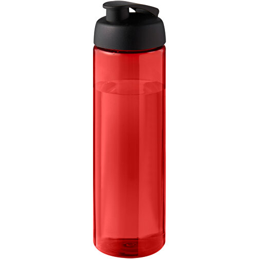 H2O Active® Eco Vibe 850 Ml Sportflasche Mit Klappdeckel , rot / schwarz, PCR Kunststoff, PP Kunststoff, 24,40cm (Höhe), Bild 1
