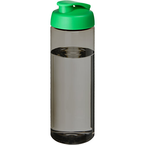 H2O Active® Eco Vibe 850 Ml Sportflasche Mit Klappdeckel , kohle / grün, PCR Kunststoff, PP Kunststoff, 24,40cm (Höhe), Bild 1