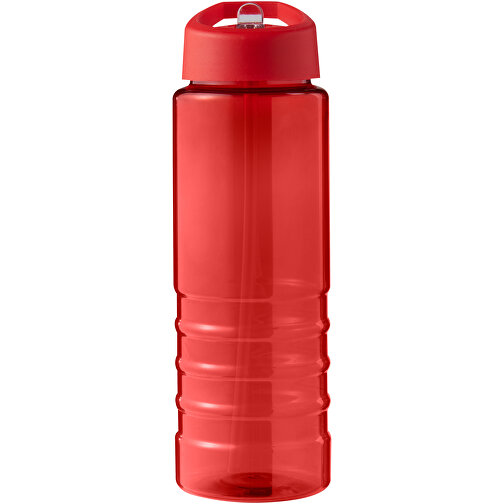H2O Active® Eco Treble 750 Ml Sportflasche Mit Stülpdeckel , rot / rot, PCR Kunststoff, 72% PP Kunststoff, 17% SAN Kunststoff, 11% PE Kunststoff, 22,80cm (Höhe), Bild 3