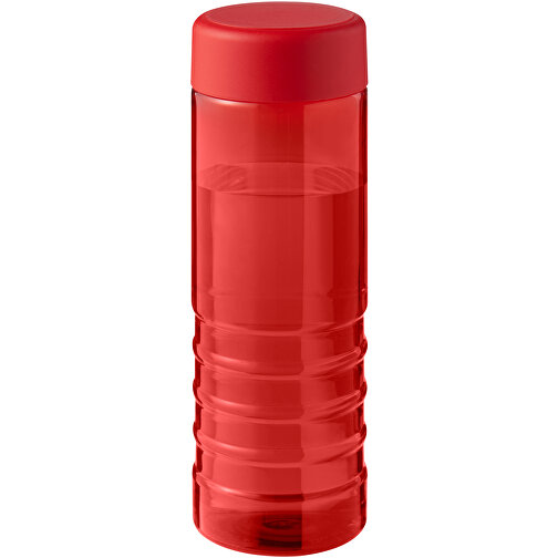 H2O Active® Eco Treble 750 Ml Sportflasche Mit Drehdeckel , rot / rot, PCR Kunststoff, PP Kunststoff, 21,60cm (Höhe), Bild 1