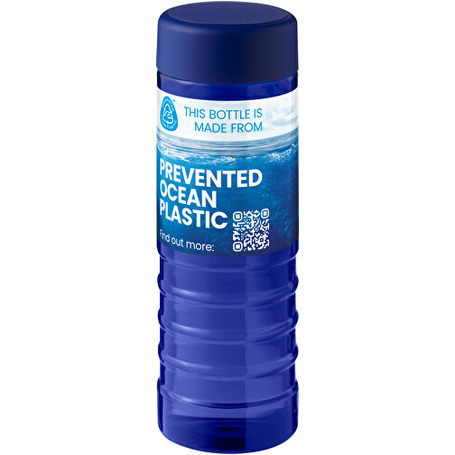 H2O Active® Eco Treble 750 Ml Sportflasche Mit Drehdeckel , blau / balu, PCR Kunststoff, PP Kunststoff, 21,60cm (Höhe), Bild 2