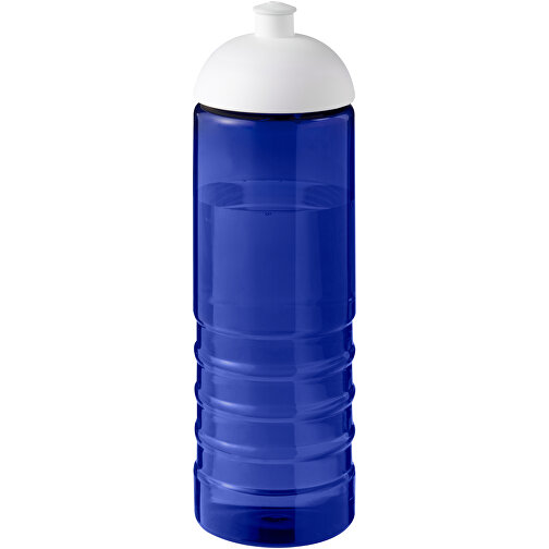 H2O Active® Eco Treble 750 Ml Sportflasche Mit Stülpdeckel , blau / weiss, PCR Kunststoff, 90% PP Kunststoff, 10% TPE Kunststoff, 23,30cm (Höhe), Bild 1