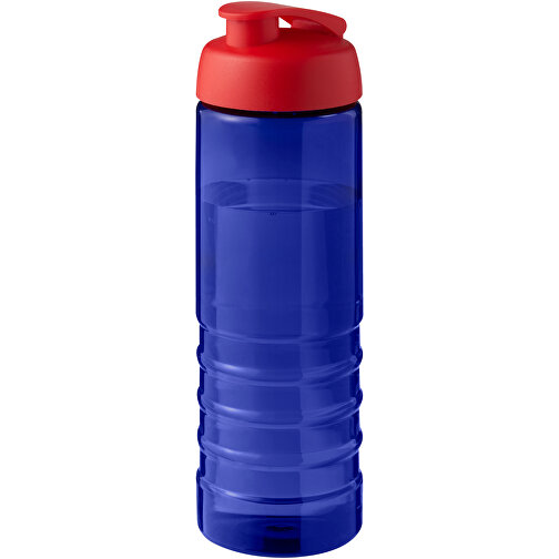 H2O Active® Eco Treble 750 Ml Sportflasche Mit Stülpdeckel , blau / rot, PCR Kunststoff, PP Kunststoff, 23,10cm (Höhe), Bild 1