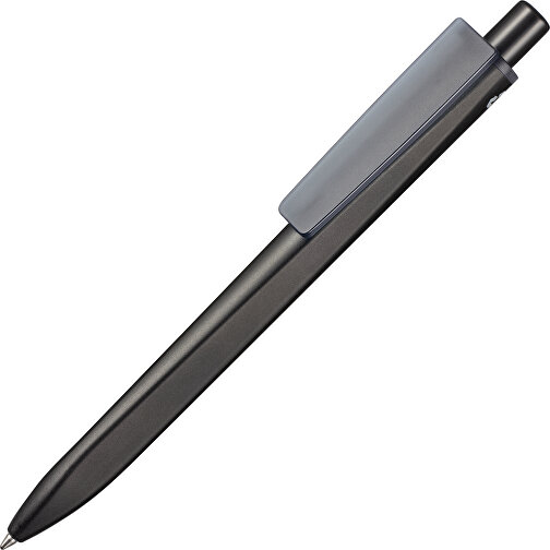 Kugelschreiber RIDGE SCHWARZ RECYCLED , Ritter-Pen, schwarz recycled/topas grau recycled, ABS-Kunststoff, 141,00cm (Länge), Bild 2