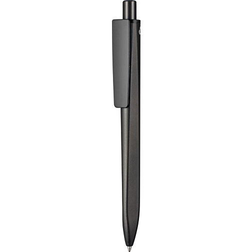 Kugelschreiber RIDGE SCHWARZ RECYCLED , Ritter-Pen, schwarz recycled/schwarz recycled, ABS-Kunststoff, 141,00cm (Länge), Bild 1
