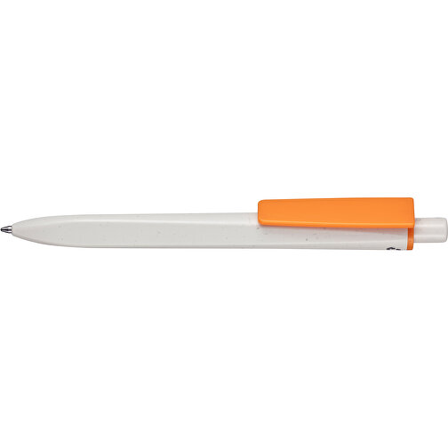 Kugelschreiber RIDGE GRAU RECYCLED , Ritter-Pen, grau recycled/orange recycled, ABS-Kunststoff, 141,00cm (Länge), Bild 3