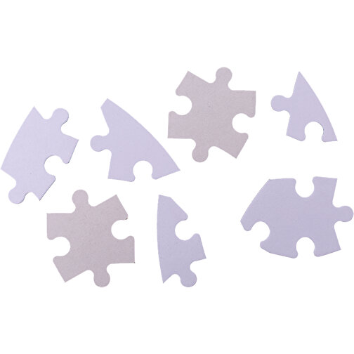 Herz-Puzzle Weiß Zum Beschriften, 80-teilig , , 24,00cm x 5,50cm x 17,00cm (Länge x Höhe x Breite), Bild 5