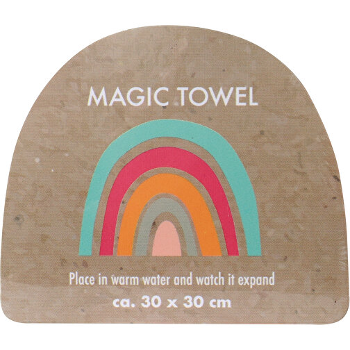 Magisches Handtuch Regenbogen, Sortiert , , 6,00cm x 1,70cm x 5,00cm (Länge x Höhe x Breite), Bild 4