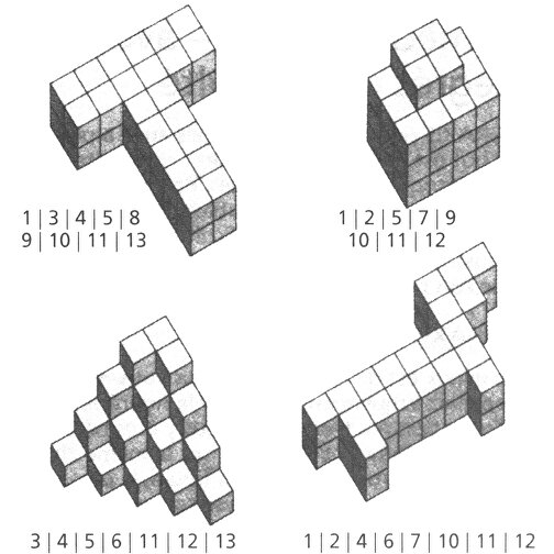 Abraxis Blau, 3D-Würfelpuzzle , , 7,50cm x 7,50cm x 7,50cm (Länge x Höhe x Breite), Bild 3