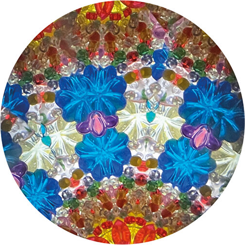 Tapa giratoria Caleidoscopio 16,5 cm Diseño mármol, Imagen 6