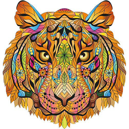 Rainbow Wooden Puzzle Tiger 138tlg. , , 26,50cm x 0,50cm x 28,00cm (Länge x Höhe x Breite), Bild 2