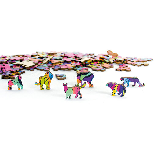 Puzzle in legno arcobaleno Tiger 138 pezzi., Immagine 4