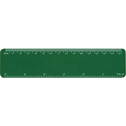 Recyclinglineal Flexi 15cm   - Recycelt , Green&Good, grün, recycelter Kunststoff, 16,20cm x 0,05cm x 3,80cm (Länge x Höhe x Breite), Bild 1