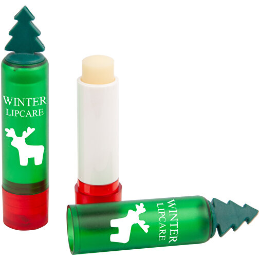 Lippenpflegestift 'LipTree' Mit Tannenbäumchen , grün, Kunststoff, 9,40cm (Höhe), Bild 1