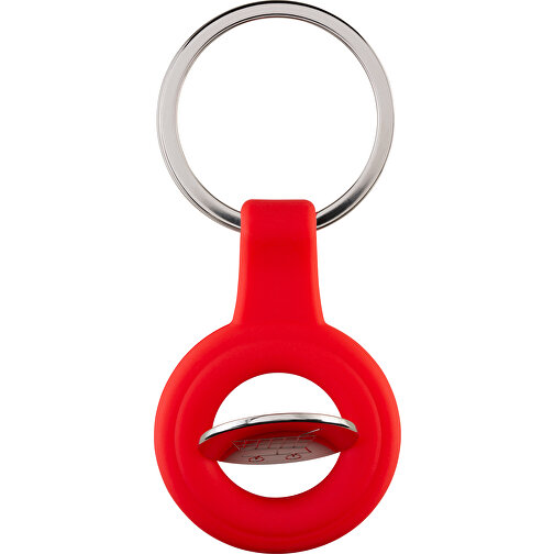 Schlüsselanhänger RE98-PORTOLA , Re98, silber / rot, Metall, Silikon, 5,30cm x 0,80cm x 3,60cm (Länge x Höhe x Breite), Bild 10